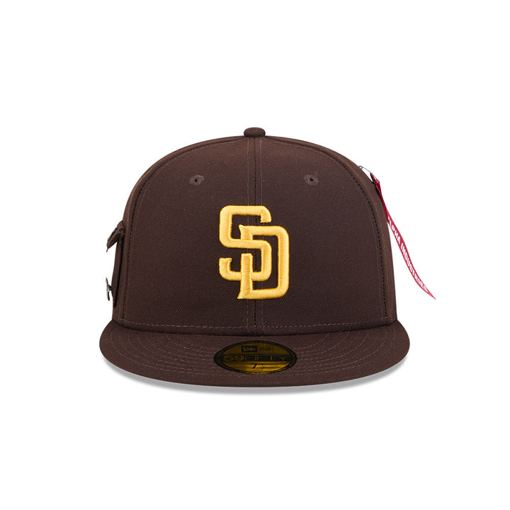 หมวกแก๊ป New Era รุ่น San Diego Padres Alpha Industrial Brown 59Fifty Cap
