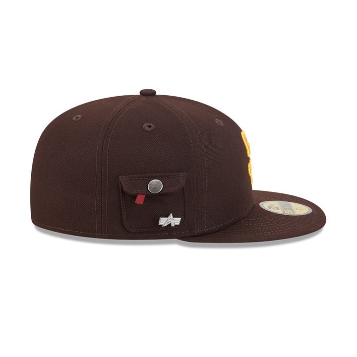 หมวกแก๊ป New Era รุ่น San Diego Padres Alpha Industrial Brown 59Fifty Cap