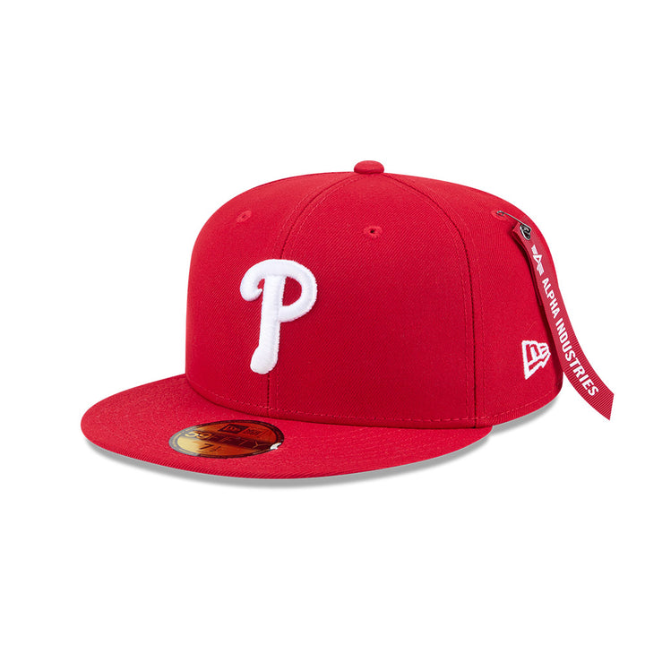 หมวกแก๊ป New Era รุ่น Philadelphia Phillies Alpha Industrial Red 59Fifty Cap