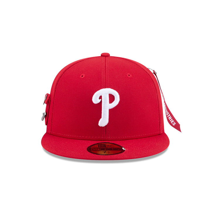 หมวกแก๊ป New Era รุ่น Philadelphia Phillies Alpha Industrial Red 59Fifty Cap