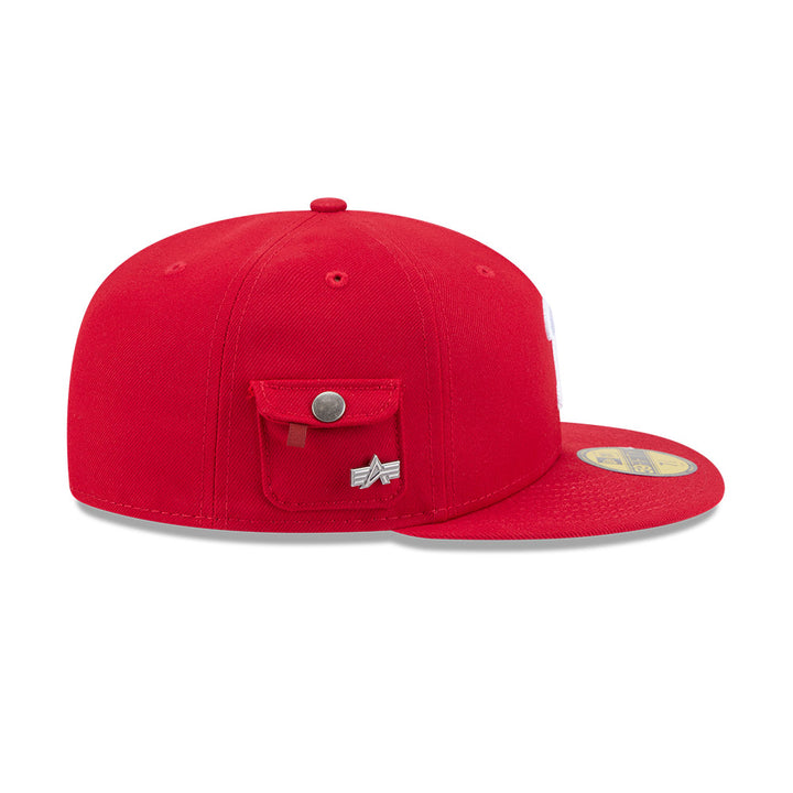 หมวกแก๊ป New Era รุ่น Philadelphia Phillies Alpha Industrial Red 59Fifty Cap