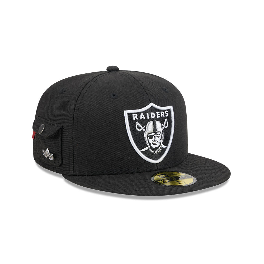 หมวกแก๊ป New Era รุ่น Las Vegas Raiders Alpha Industrial Black 59Fifty Cap