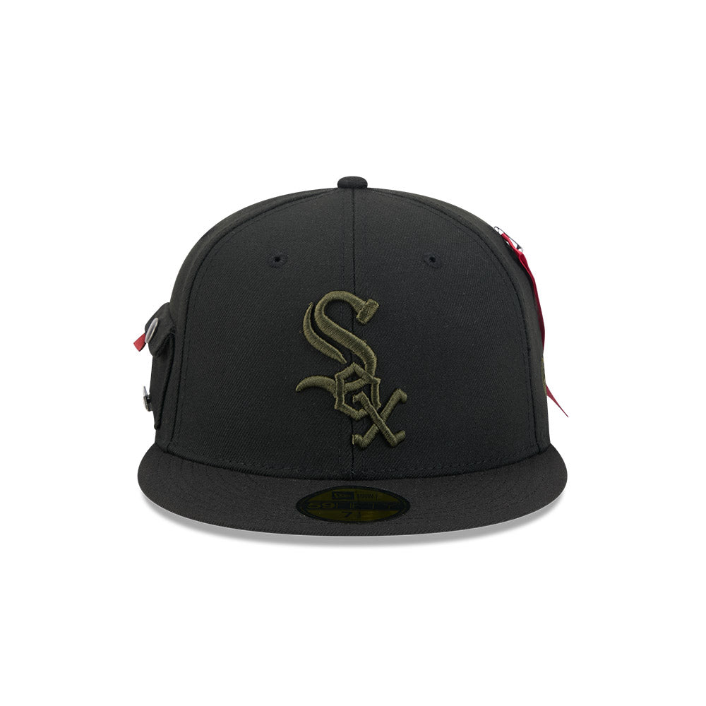 หมวกแก๊ป New Era รุ่น Chicago White Sox Alpha Industrial Black 59Fifty Cap