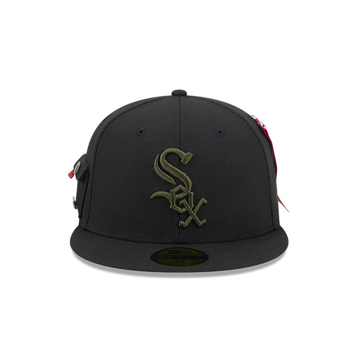 หมวกแก๊ป New Era รุ่น Chicago White Sox Alpha Industrial Black 59Fifty Cap