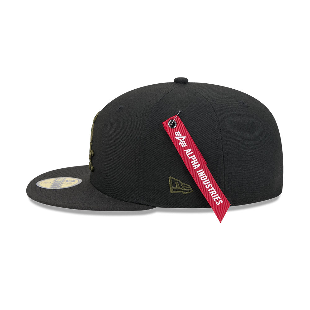 หมวกแก๊ป New Era รุ่น Chicago White Sox Alpha Industrial Black 59Fifty Cap