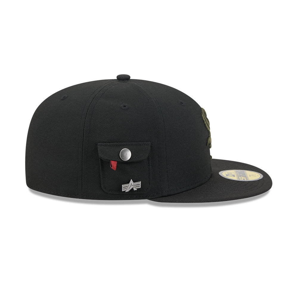 หมวกแก๊ป New Era รุ่น Chicago White Sox Alpha Industrial Black 59Fifty Cap