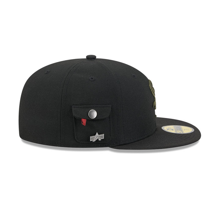 หมวกแก๊ป New Era รุ่น Chicago White Sox Alpha Industrial Black 59Fifty Cap