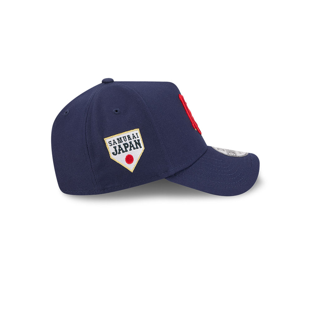 New Era หมวกรุ่น World Baseball Classic Japan Samurai Kanji Blue 9Forty A-Frame Cap
