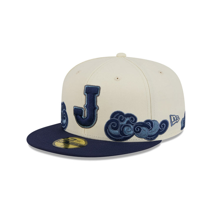 New Era หมวกรุ่น World Baseball Classic Japan Chrome White And Navy 59Fifty Cap