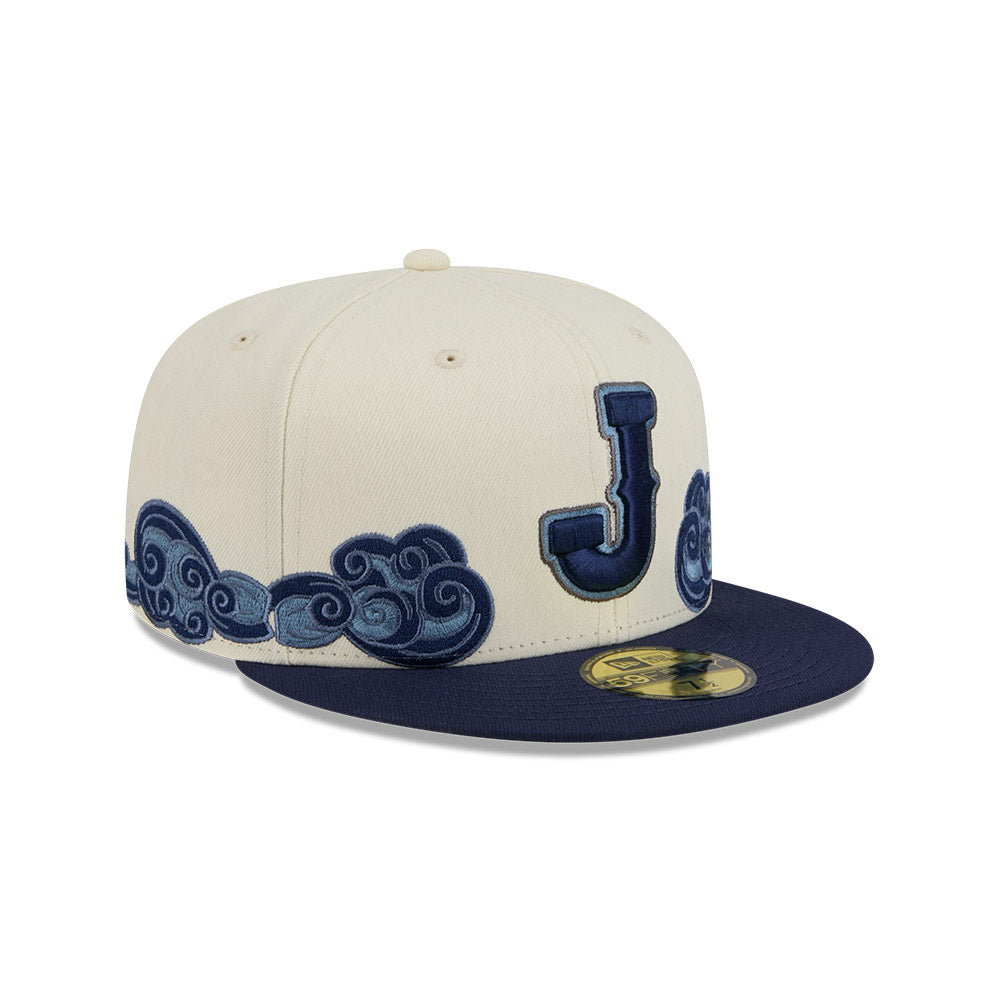 New Era หมวกรุ่น World Baseball Classic Japan Chrome White And Navy 59Fifty Cap
