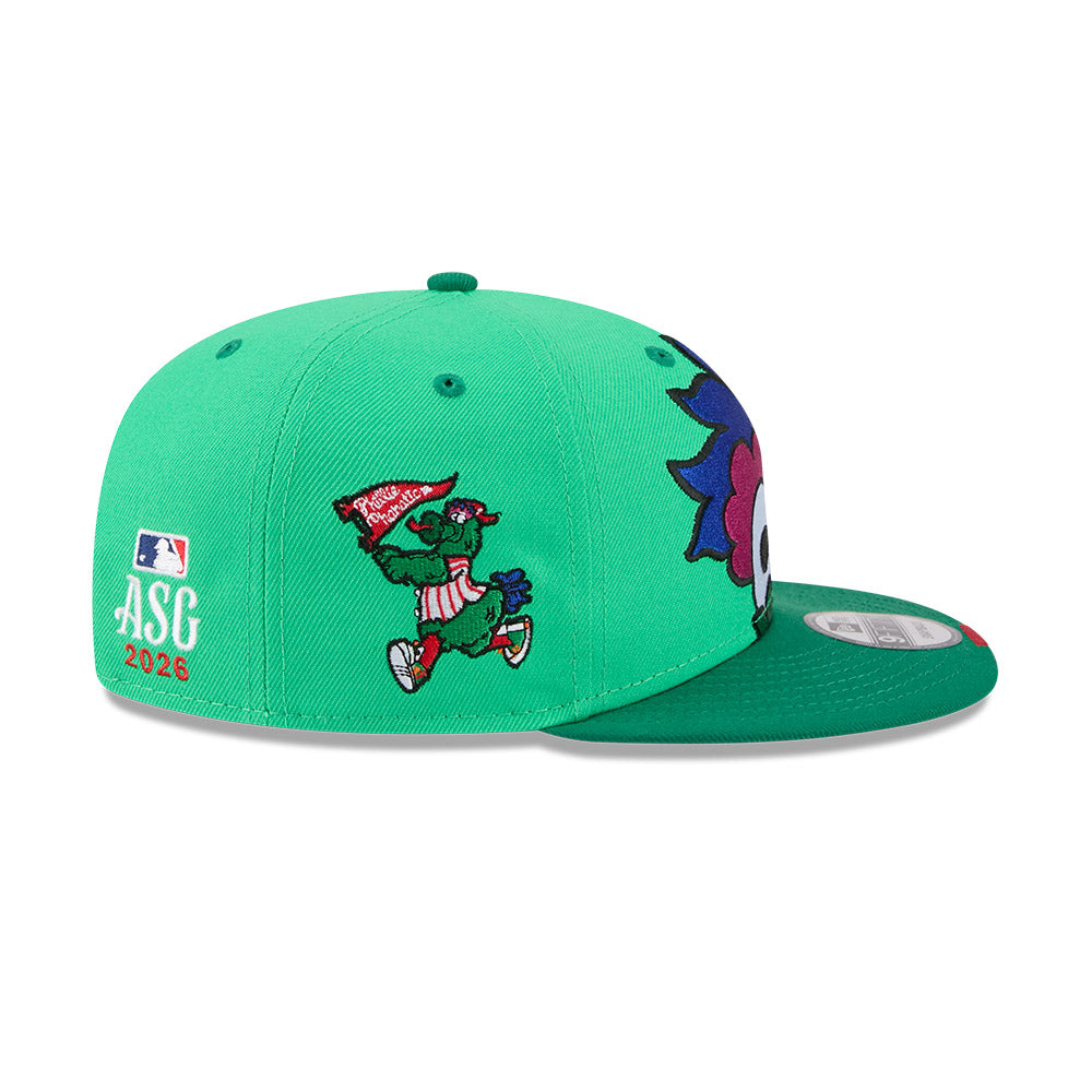 หมวกแก๊ป New Era รุ่น Philadelphia Phillies MLB All Star Game Fan Pack Visor Blue Tint Bright Green 9Fifty Cap
