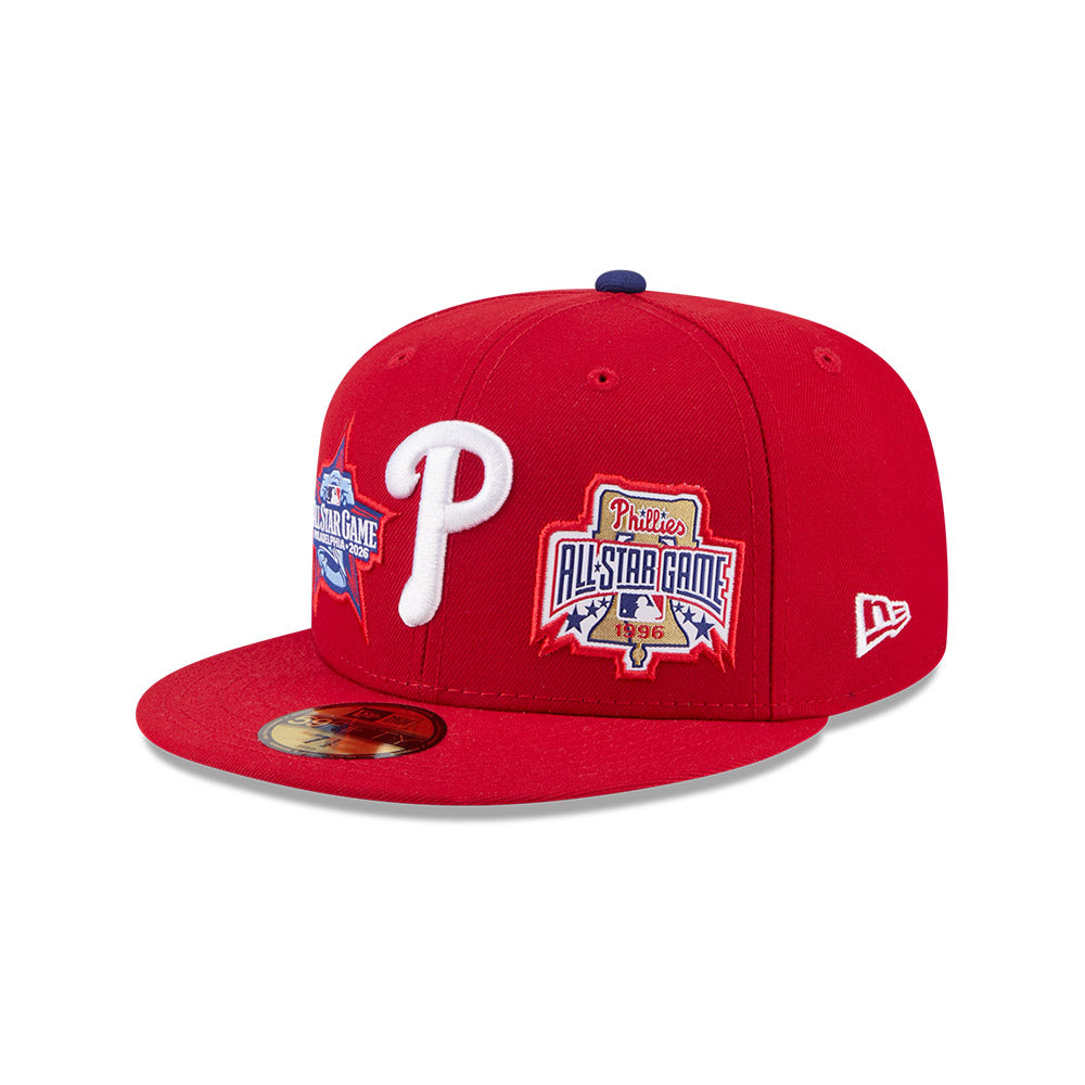 หมวกแก๊ป New Era รุ่น Philadelphia Phillies MLB All Star Game Fan Pack Visor Blue Tint Red 59Fifty Cap