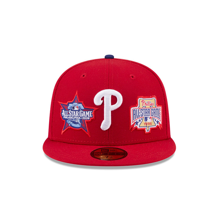 หมวกแก๊ป New Era รุ่น Philadelphia Phillies MLB All Star Game Fan Pack Visor Blue Tint Red 59Fifty Cap