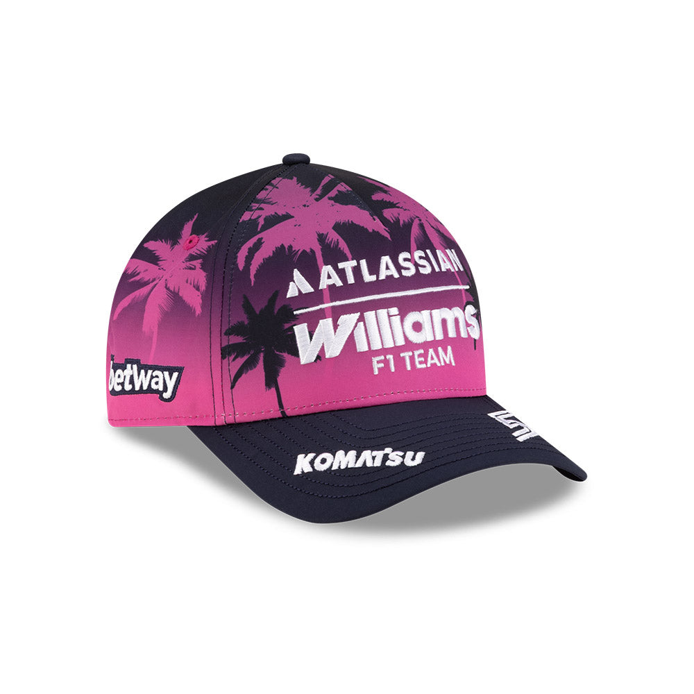 New Era หมวกรุ่น Atlassian Williams F1 Team Miami Race Purple 9Forty M-Crown A-Frame Cap