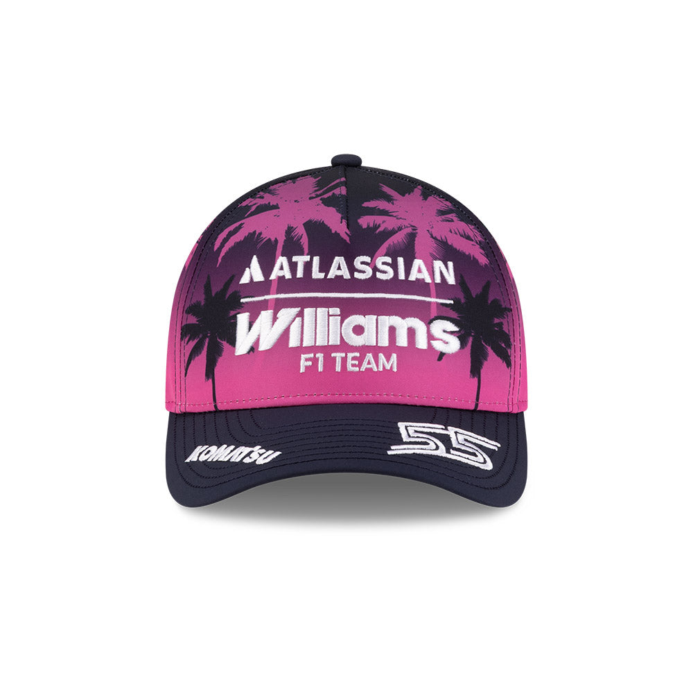 New Era หมวกรุ่น Atlassian Williams F1 Team Miami Race Purple 9Forty M-Crown A-Frame Cap