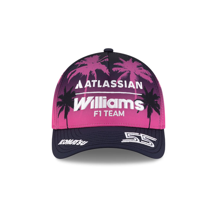 New Era หมวกรุ่น Atlassian Williams F1 Team Miami Race Purple 9Forty M-Crown A-Frame Cap