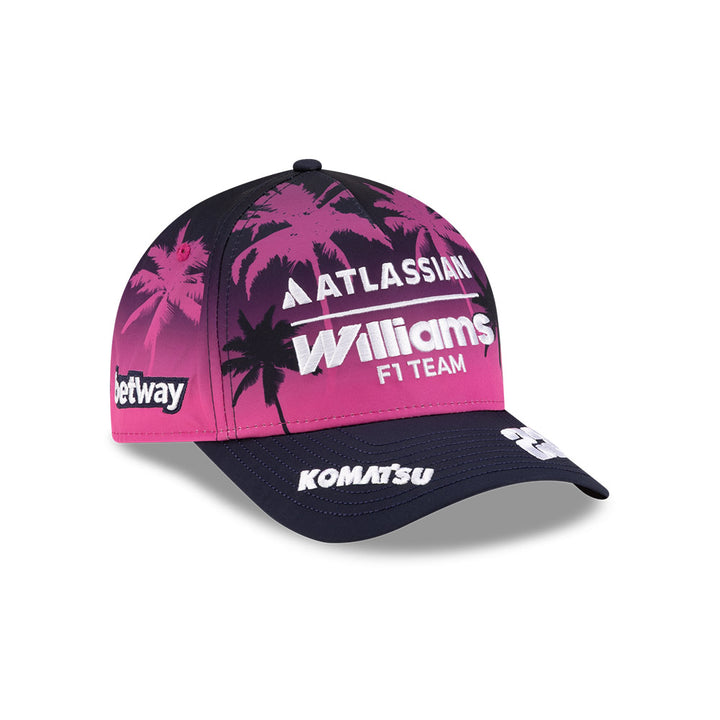 New Era หมวกรุ่น Atlassian Williams F1 Team Miami Race Purple 9Forty M-Crown A-Frame Cap
