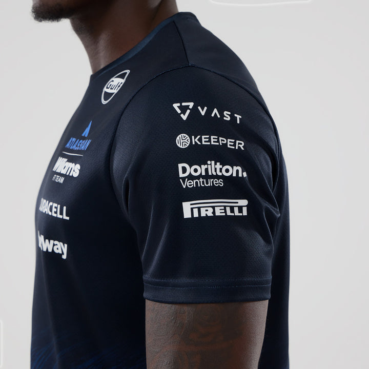 เสื้อเจอร์ซีย์ New Era รุ่น Atlassian Williams F1 Team Atlassian Williams F1 Team Navy Jersey Tee