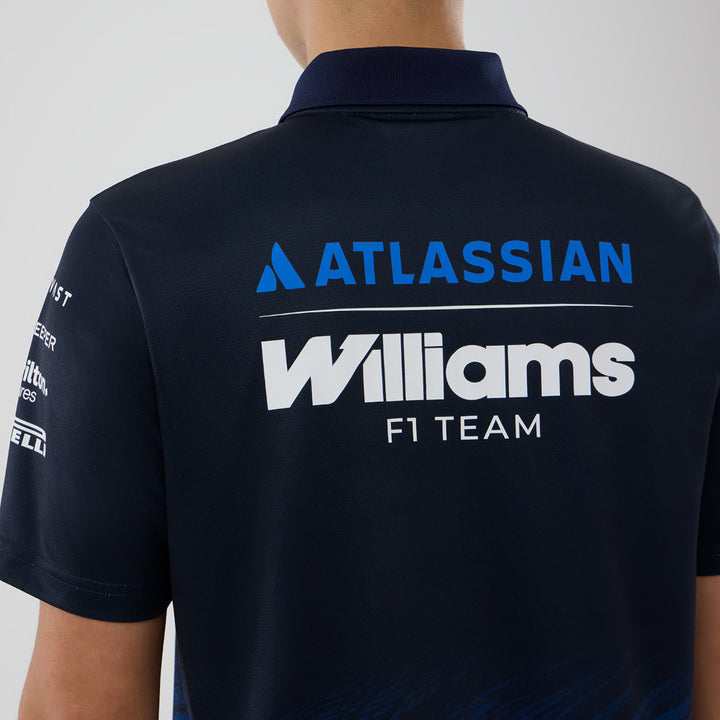 เสื้อเจอร์ซีย์โปโล New Era รุ่น Atlassian Williams F1 Team Atlassian Williams F1 Team Navy Jersey Polo