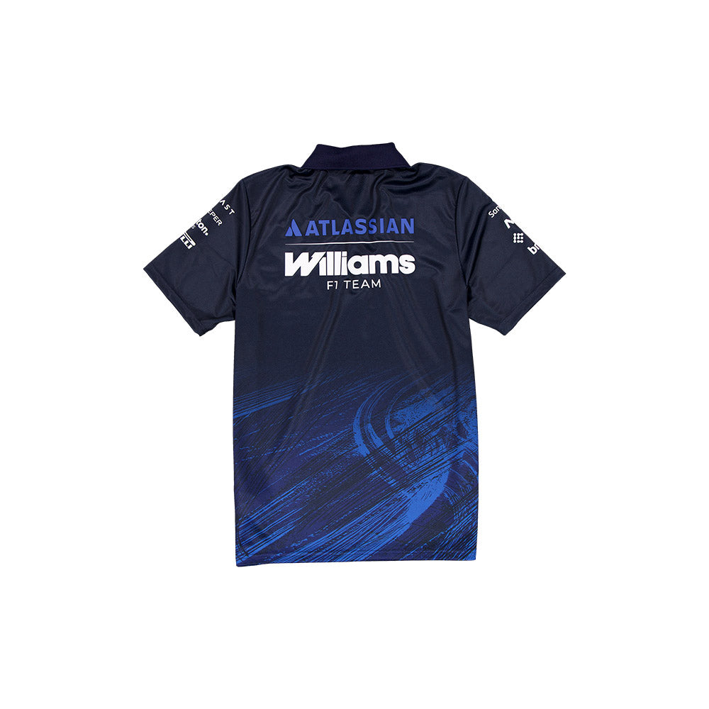 เสื้อเจอร์ซีย์โปโล New Era รุ่น Atlassian Williams F1 Team Atlassian Williams F1 Team Navy Jersey Polo