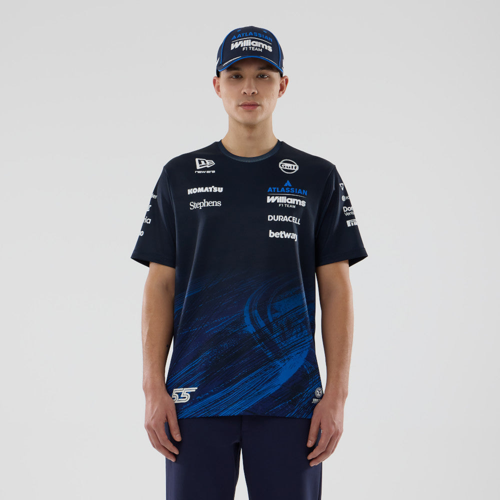 เสื้อเจอร์ซีย์ New Era รุ่น Atlassian Williams F1 Team Atlassian Williams F1 Team Navy Jersey Tee