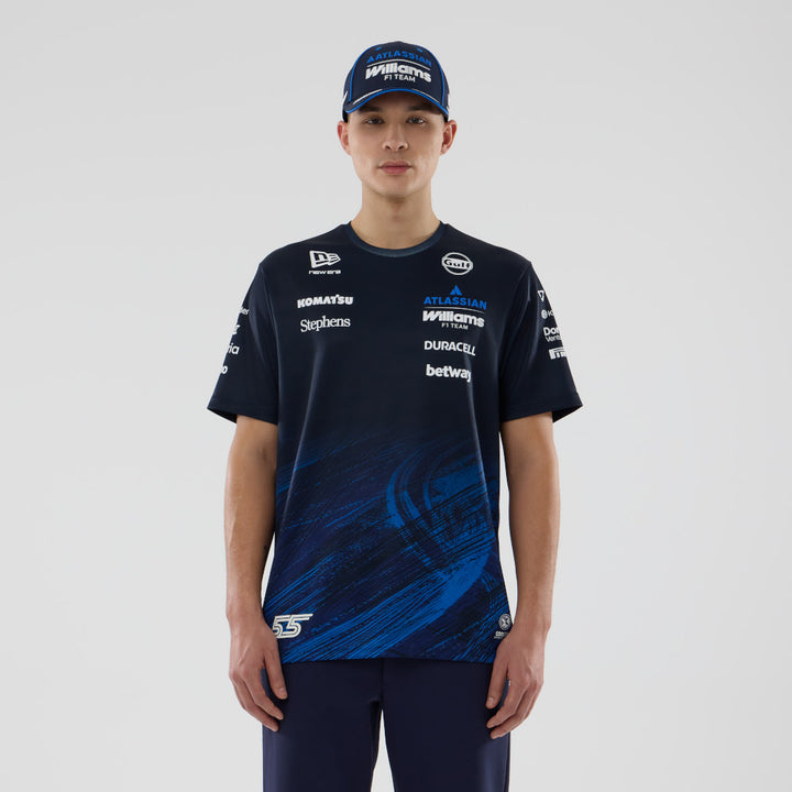 เสื้อเจอร์ซีย์ New Era รุ่น Atlassian Williams F1 Team Atlassian Williams F1 Team Navy Jersey Tee