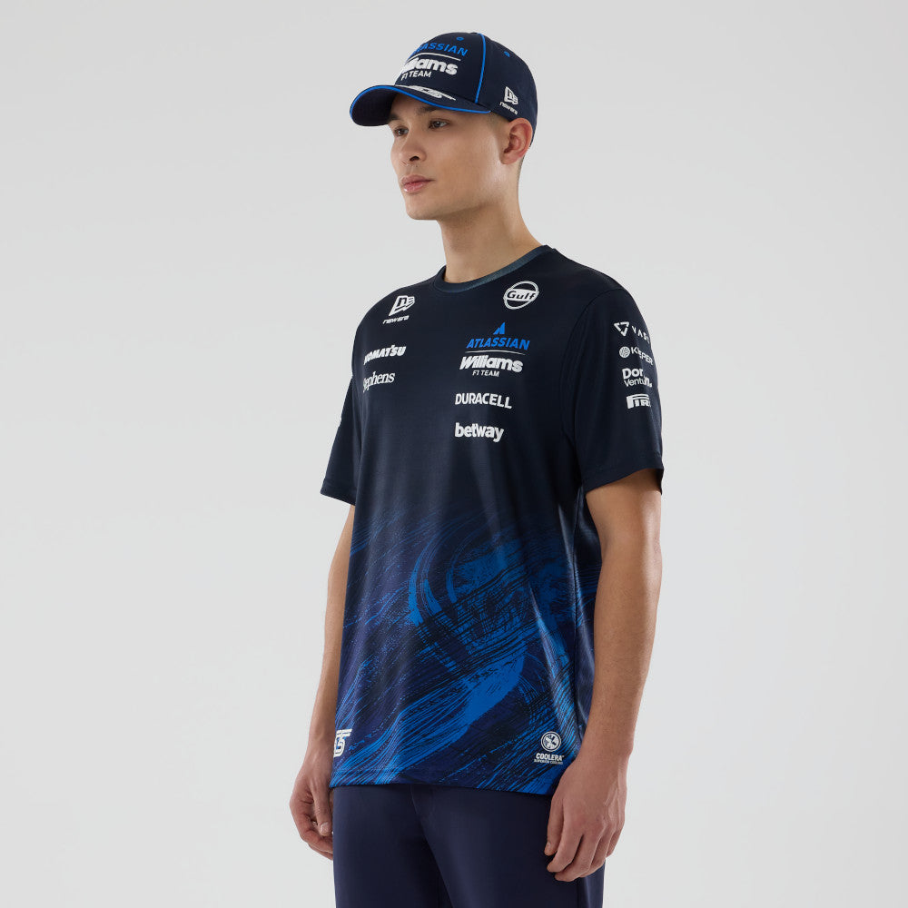 เสื้อเจอร์ซีย์ New Era รุ่น Atlassian Williams F1 Team Atlassian Williams F1 Team Navy Jersey Tee