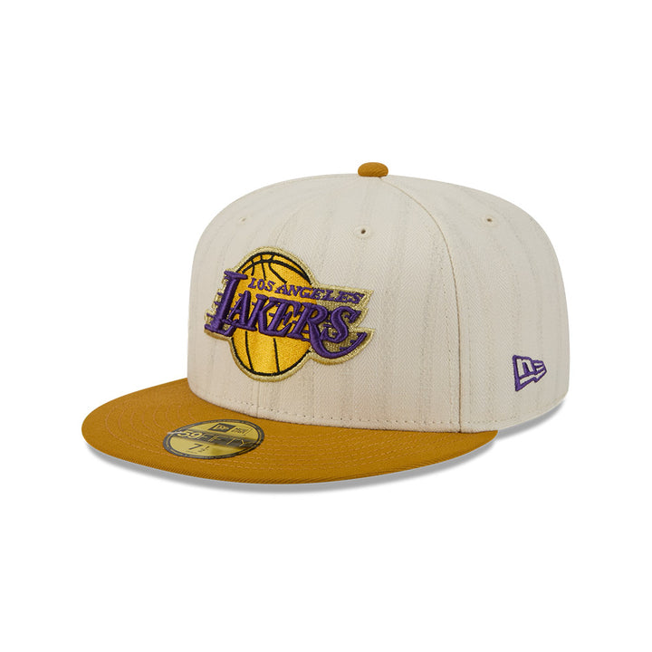 หมวกแก๊ป New Era รุ่น 59Fifty Day Los Angeles Lakers Chrome White 59Fifty Cap