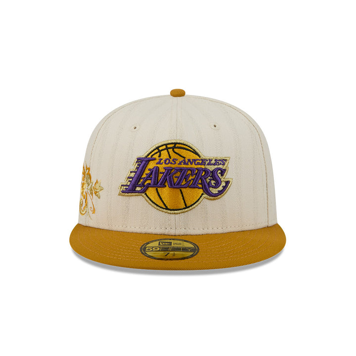 หมวกแก๊ป New Era รุ่น 59Fifty Day Los Angeles Lakers Chrome White 59Fifty Cap