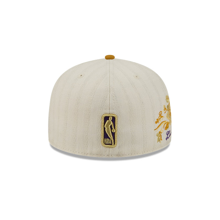 หมวกแก๊ป New Era รุ่น 59Fifty Day Los Angeles Lakers Chrome White 59Fifty Cap