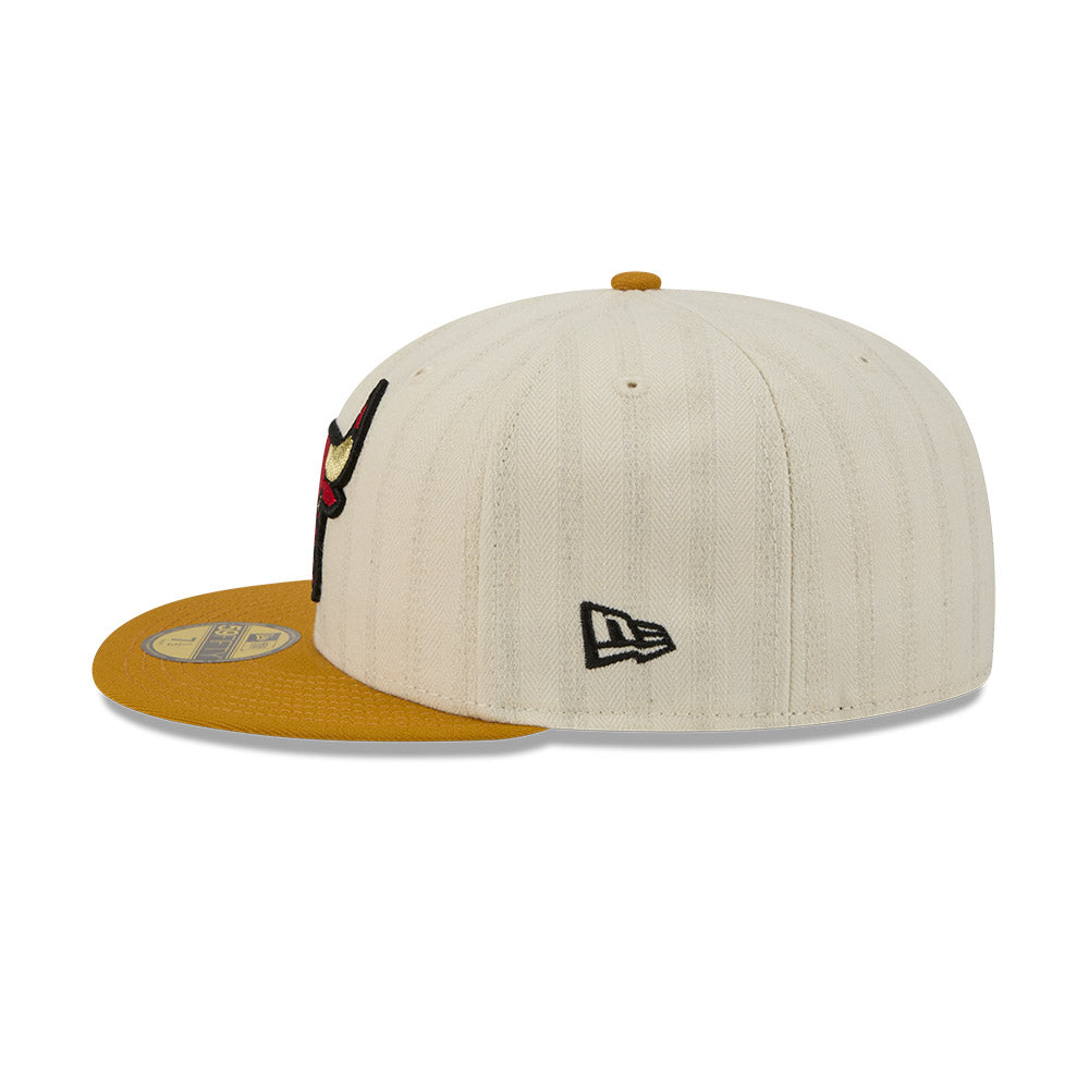 หมวกแก๊ป New Era รุ่น 59Fifty Day Chicago Bulls Chrome White 59Fifty Cap