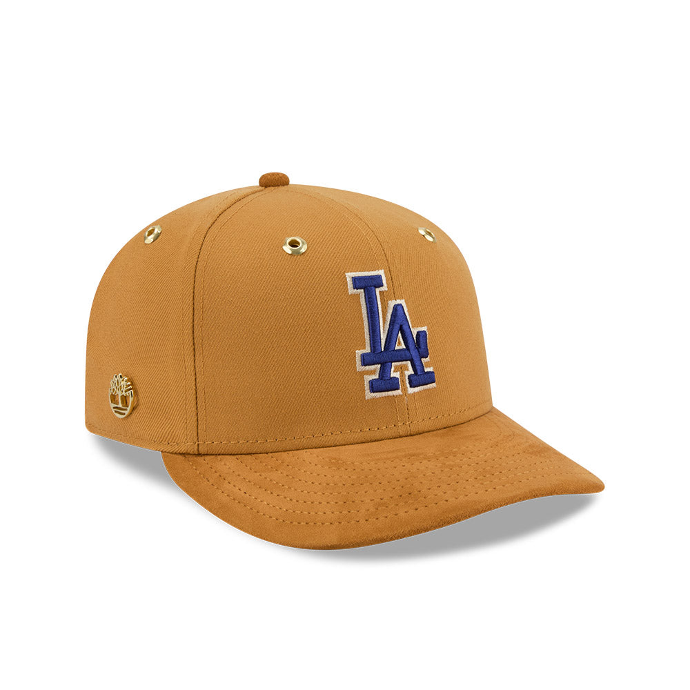 หมวกแก๊ป New Era รุ่น New Era X Timberland X MLB Los Angeles Dodgers Premium Suede Visor Wheat 59Fifty Cap
