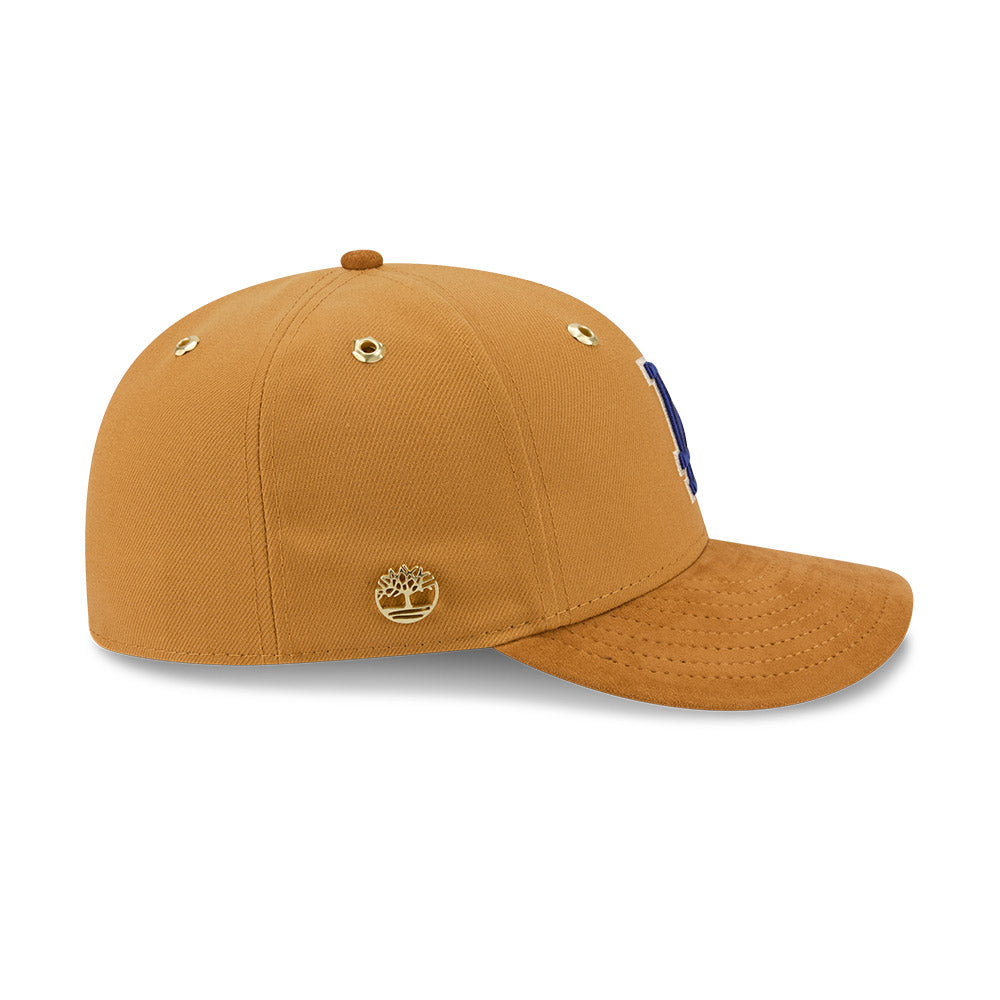 หมวกแก๊ป New Era รุ่น New Era X Timberland X MLB Los Angeles Dodgers Premium Suede Visor Wheat 59Fifty Cap