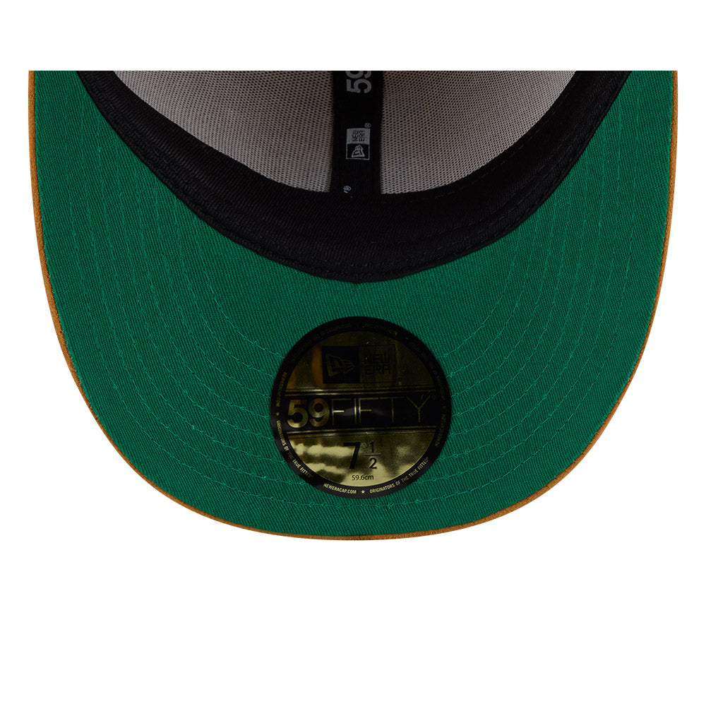 หมวกแก๊ป New Era รุ่น New Era X Timberland X MLB Los Angeles Dodgers Premium Suede Visor Wheat 59Fifty Cap