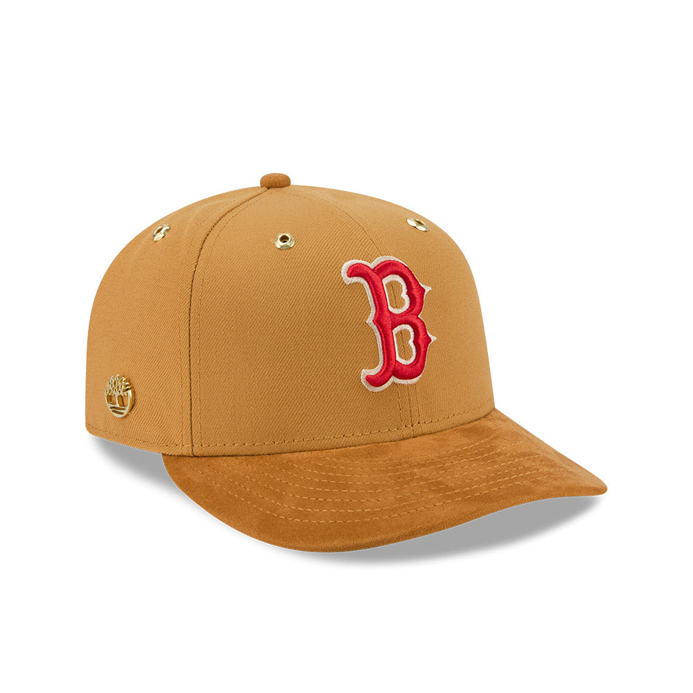 หมวกแก๊ป New Era รุ่น New Era X Timberland X MLB Boston Red Sox Premium Suede Visor Wheat 59Fifty Cap