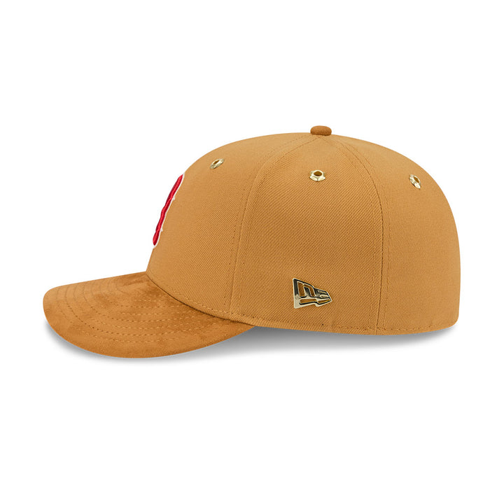 หมวกแก๊ป New Era รุ่น New Era X Timberland X MLB Boston Red Sox Premium Suede Visor Wheat 59Fifty Cap