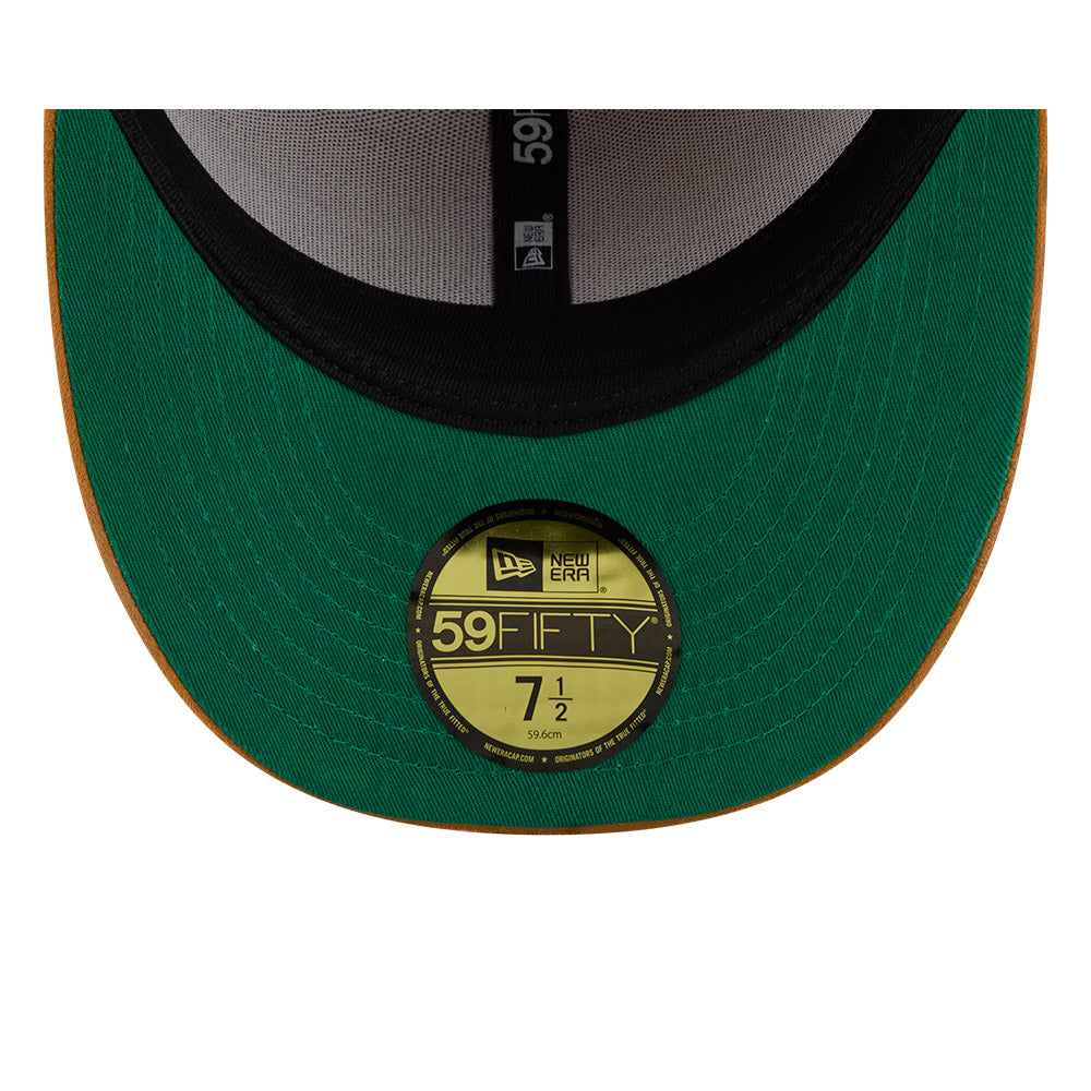 หมวกแก๊ป New Era รุ่น New Era X Timberland X MLB Boston Red Sox Premium Suede Visor Wheat 59Fifty Cap