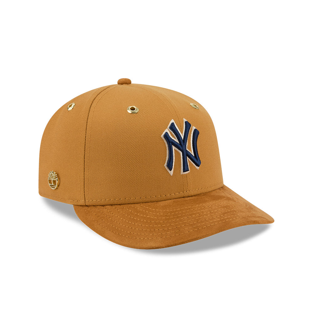 หมวกแก๊ป New Era รุ่น New Era X Timberland X MLB New York Yankees Premium Suede Visor Wheat 59Fifty Cap