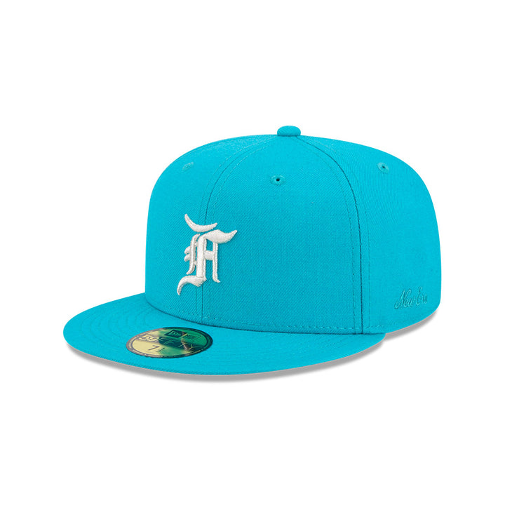หมวกแก๊ป New Era รุ่น Fear Of God X Miami Marlins Teal 59Fifty Cap
