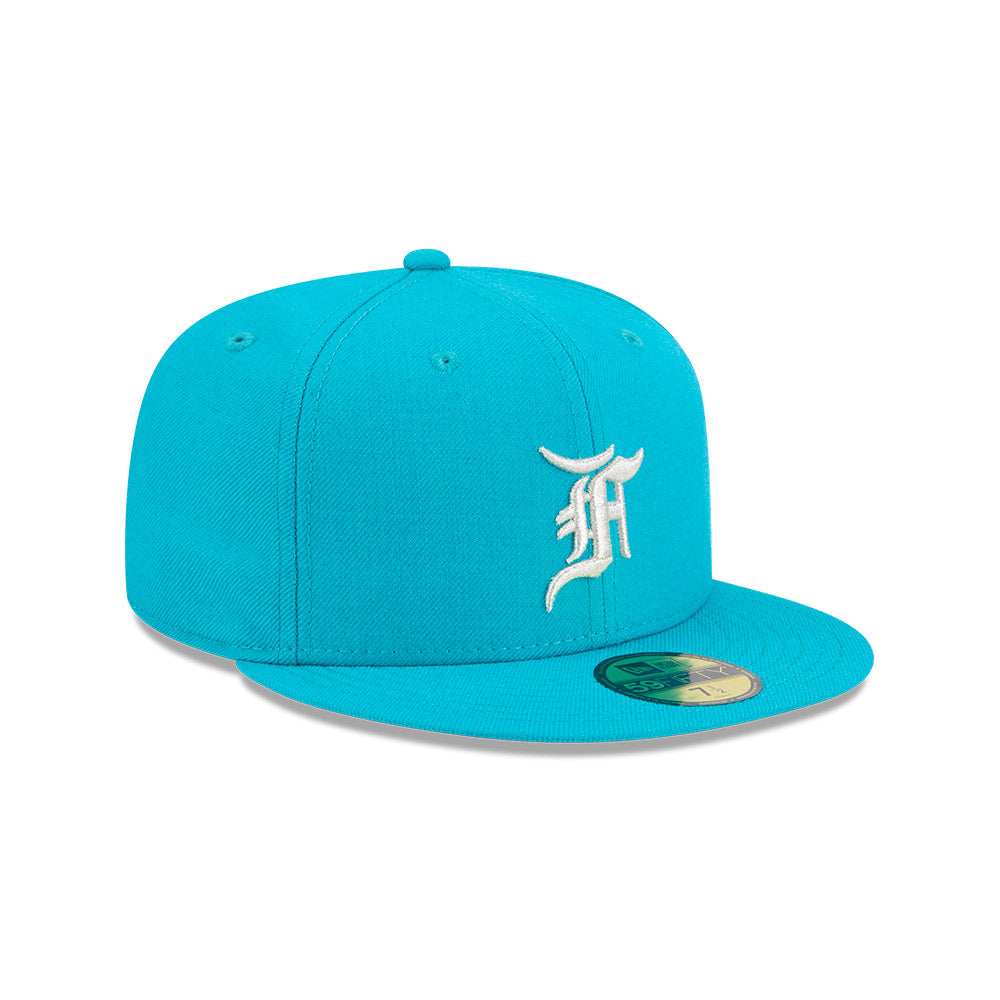 หมวกแก๊ป New Era รุ่น Fear Of God X Miami Marlins Teal 59Fifty Cap