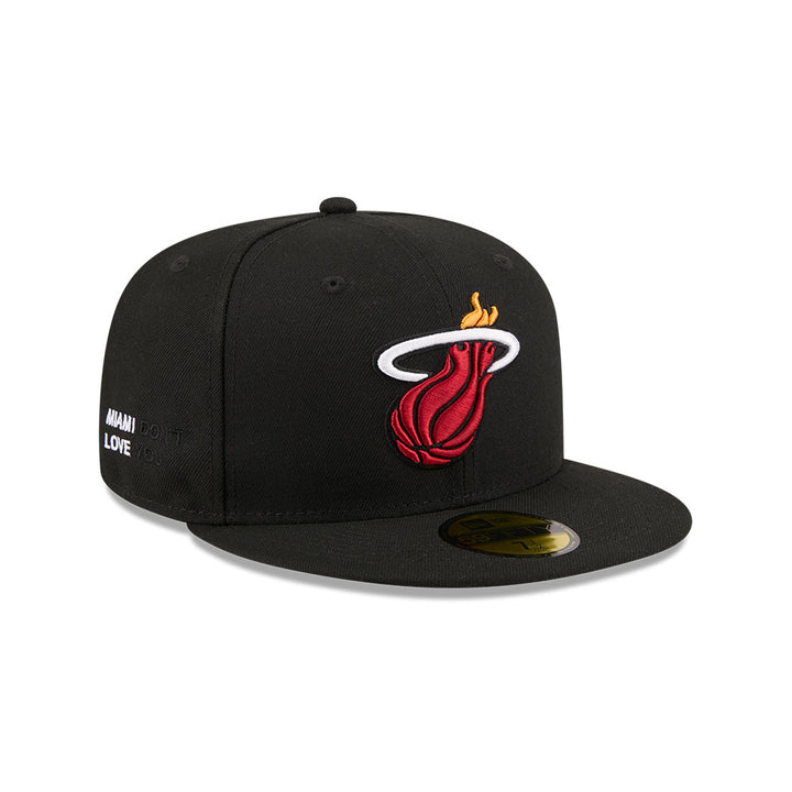 หมวกแก๊ป New Era รุ่น J Frost X NBA Miami Heat Black 59Fifty Cap