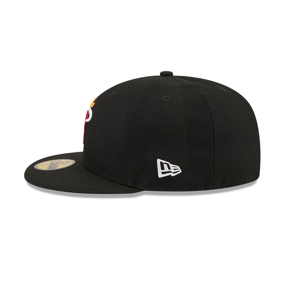 หมวกแก๊ป New Era รุ่น J Frost X NBA Miami Heat Black 59Fifty Cap