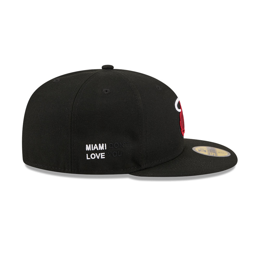 หมวกแก๊ป New Era รุ่น J Frost X NBA Miami Heat Black 59Fifty Cap