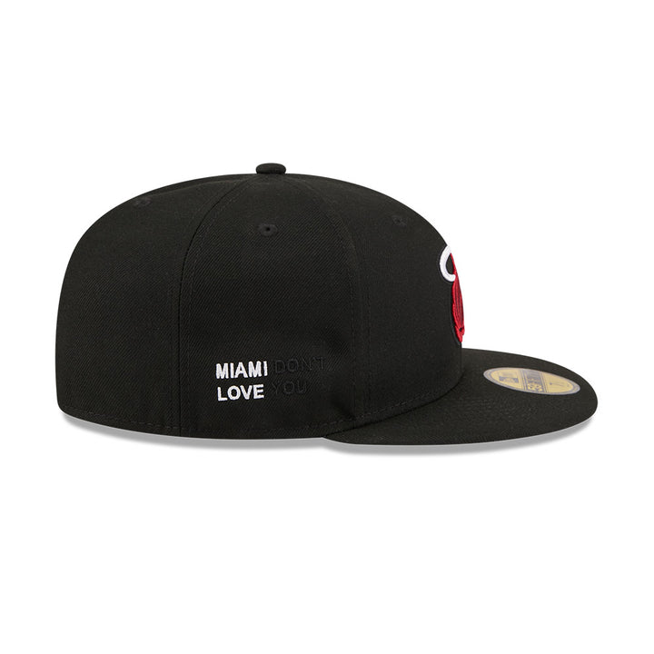 หมวกแก๊ป New Era รุ่น J Frost X NBA Miami Heat Black 59Fifty Cap