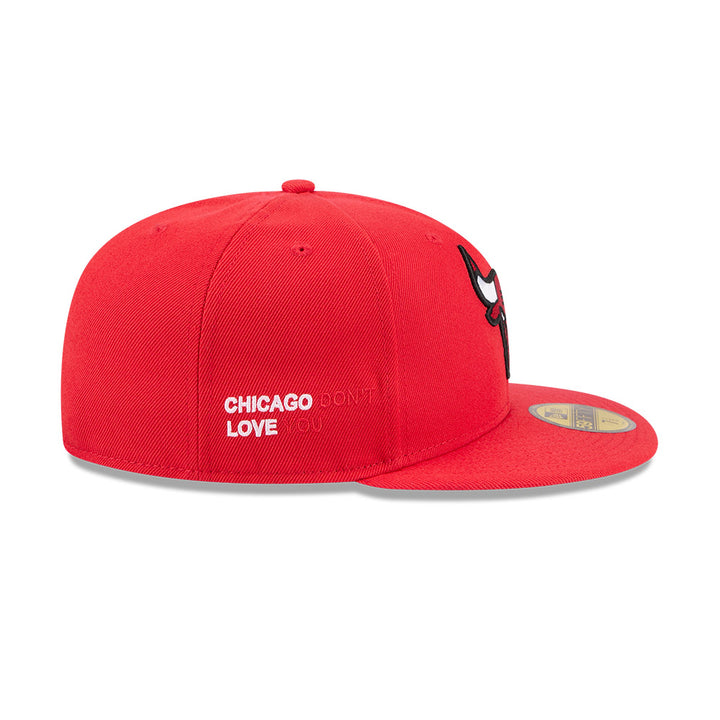หมวกแก๊ป New Era รุ่น J Frost X NBA Chicago Bulls Red 59Fifty Cap