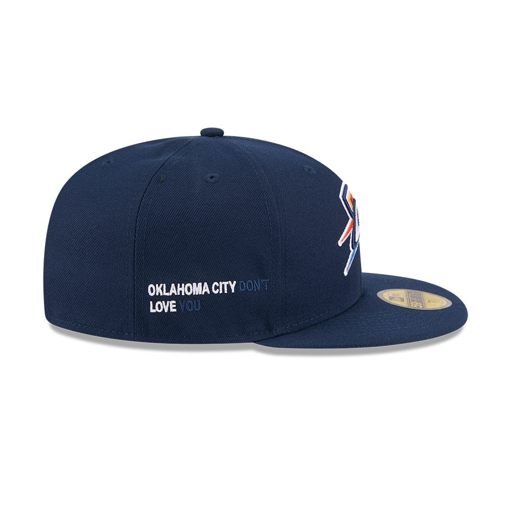 หมวกแก๊ป New Era รุ่น J Frost X NBA Oklahoma City Thunder Med Blue 59Fifty Cap