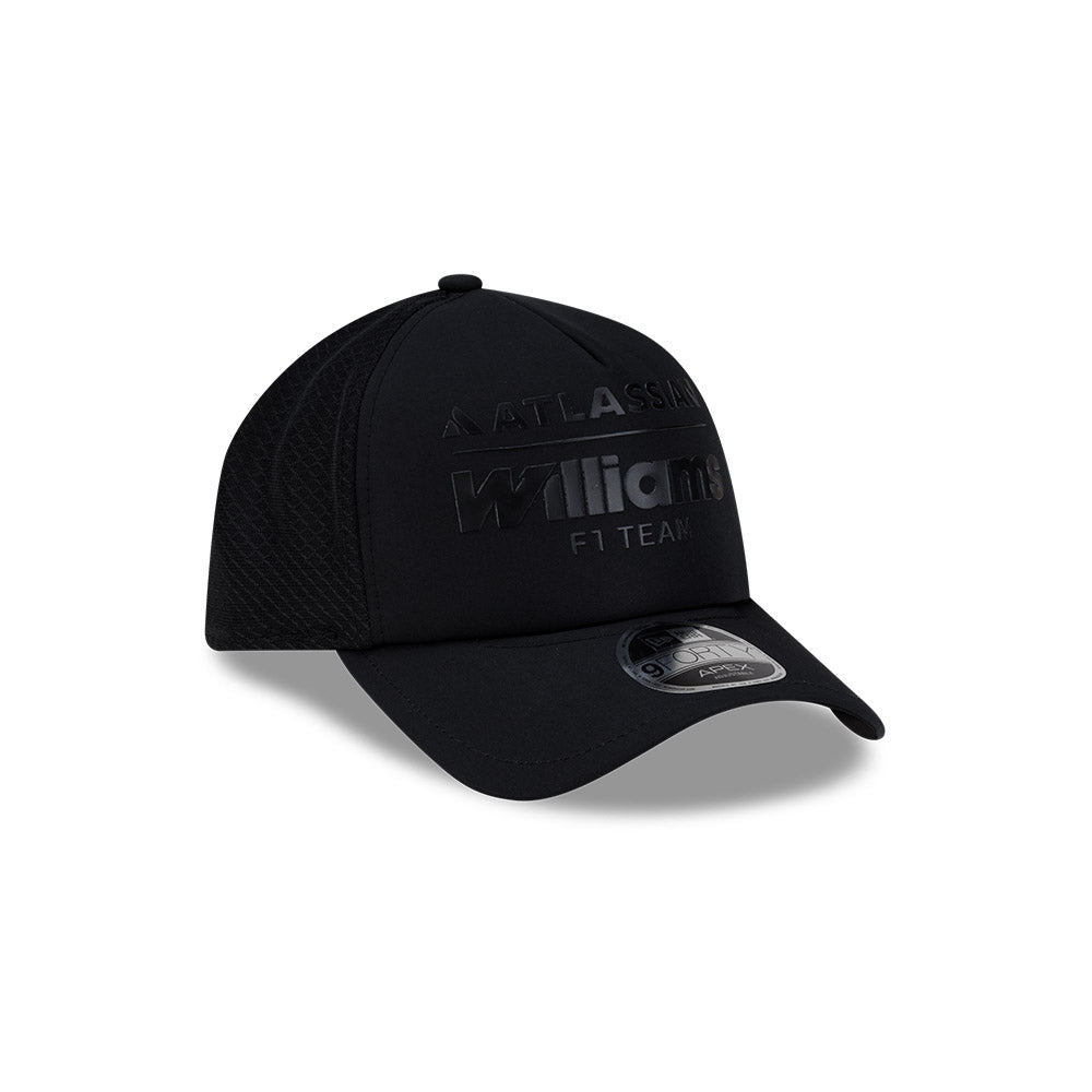 หมวกแก๊ป New Era รุ่น Atlassian Williams F1 Team Lifestyle Black 9Forty Apex Cap