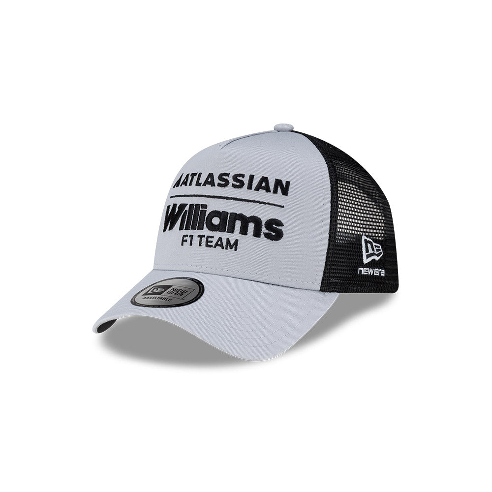 หมวกแก๊ป New Era รุ่น Atlassian Williams F1 Team Lifestyle Dark Grey 9Forty A-Frame Trucker Cap