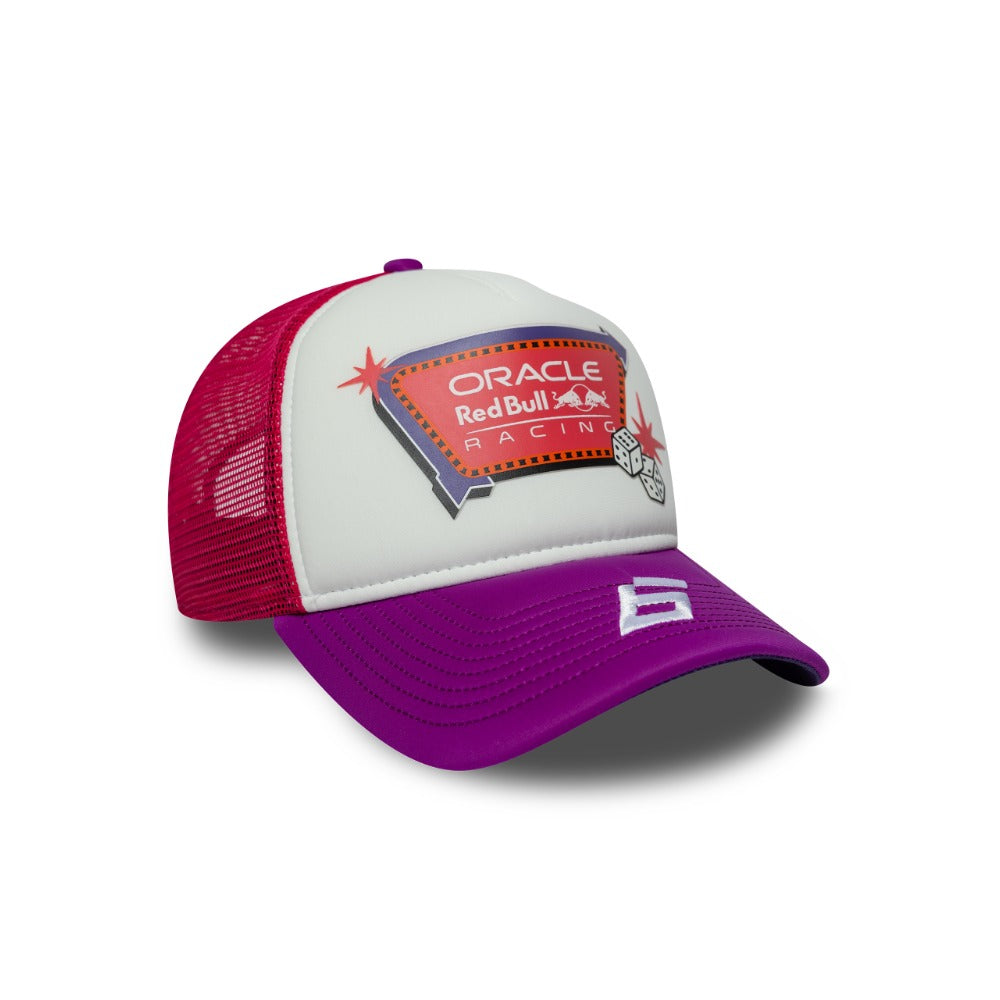 หมวกแก๊ป New Era รุ่น Red Bull Racing Vegas Race White 9Forty A-Frame Trucker Cap