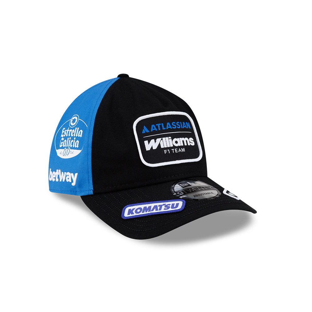 หมวกแก๊ป New Era รุ่น Atlassian Williams F1 Team Vegas Race Black 9Twenty A-Frame Cap